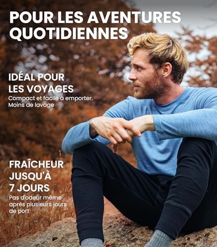 Vue 5 de Sous Vetement Merinos Homme