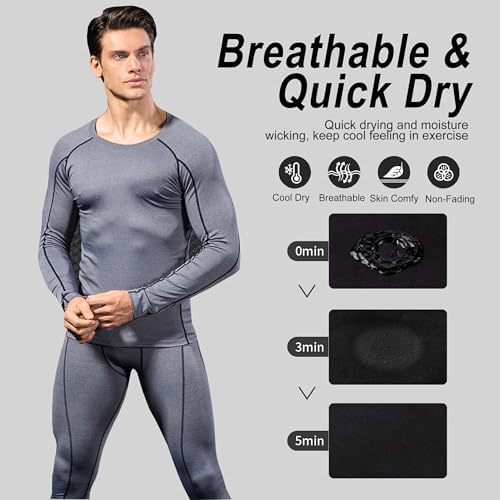 Vue 3 de Ensemble De Sousvetements Thermiques