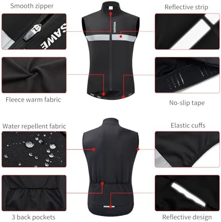 Vue 5 de Homme Gilet De Cyclisme