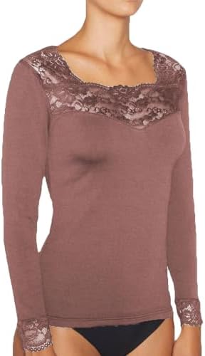 Vue 4 de Tshirt Thermique En Dentelle