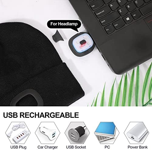 Vue 5 de Usb Rechargeable Led Bonnet