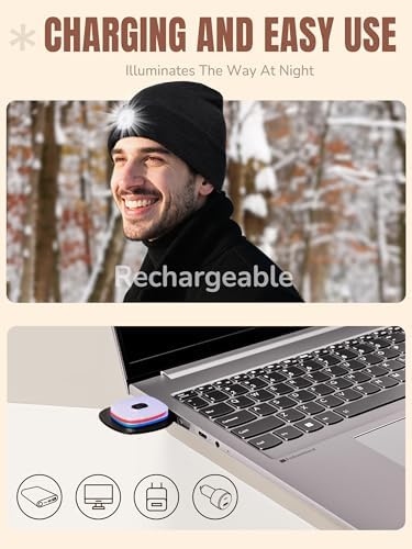Vue 4 de Led Bonnet Tricotes Hommes