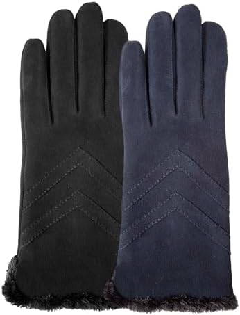 Vue 2 de Gants Femme Tactiles En