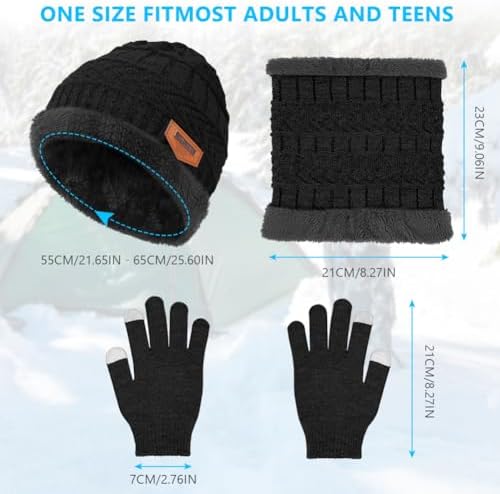 Vue 2 de Bonnet Echarpe Et Gants
