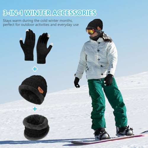 Vue 6 de Bonnet Echarpe Et Gants
