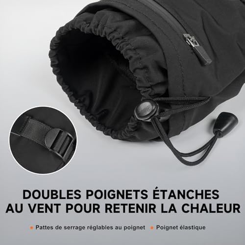 Vue 5 de Gants Chauffants Mah