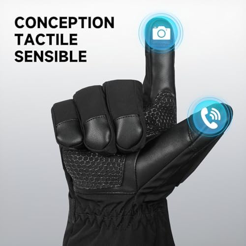 Vue 6 de Gants Chauffants Mah