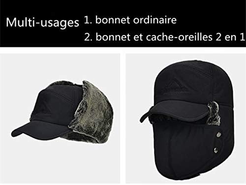 Vue 6 de Homme Chapka Coton Hiver