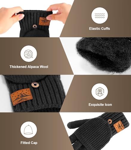 Vue 3 de Gants Dhiver Pour Hommes