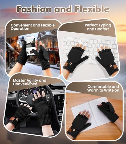 Vue 4 de Gants Dhiver Pour Hommes
