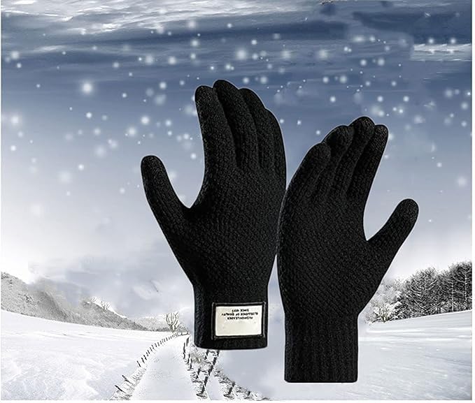 Vue 5 de Gants Dhiver Chauds En
