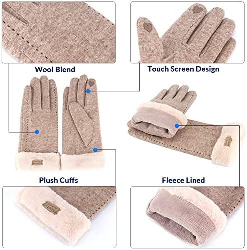 Vue 3 de Gants Dhiver En Laine