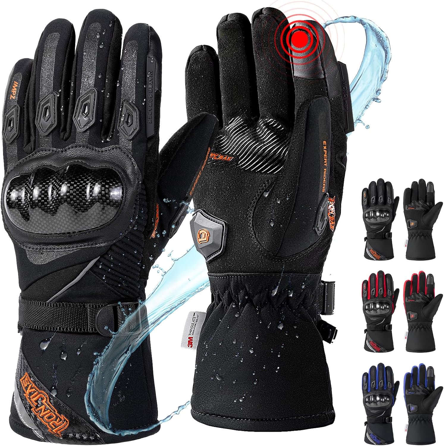 Borleni Gants Moto Hiver
