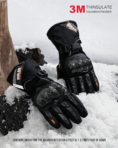 Vue 4 de Borleni Gants Moto Hiver