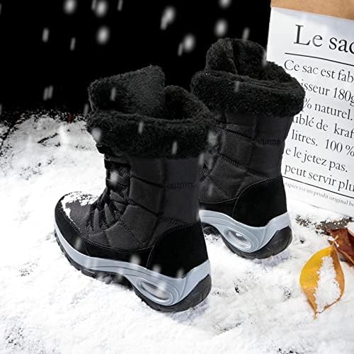 Vue 3 de Bottes Hiver Femme Fourrees