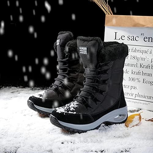Vue 4 de Bottes Hiver Femme Fourrees