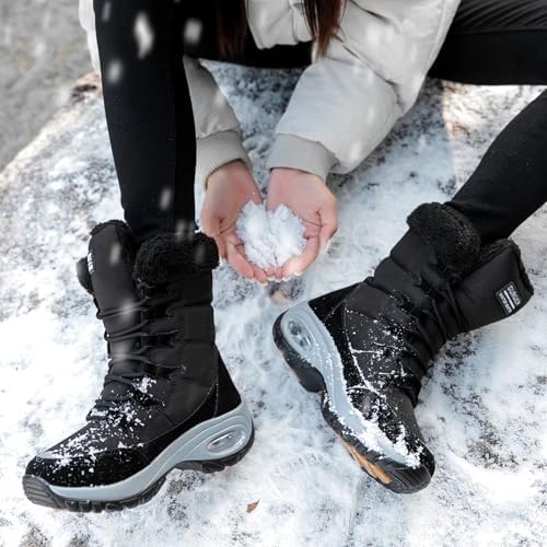 Vue 7 de Bottes Hiver Femme Fourrees