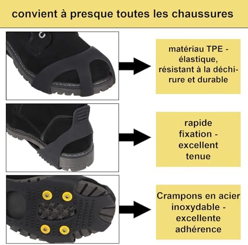 Vue 5 de Crampons Antiderapants Chaussures Pointe