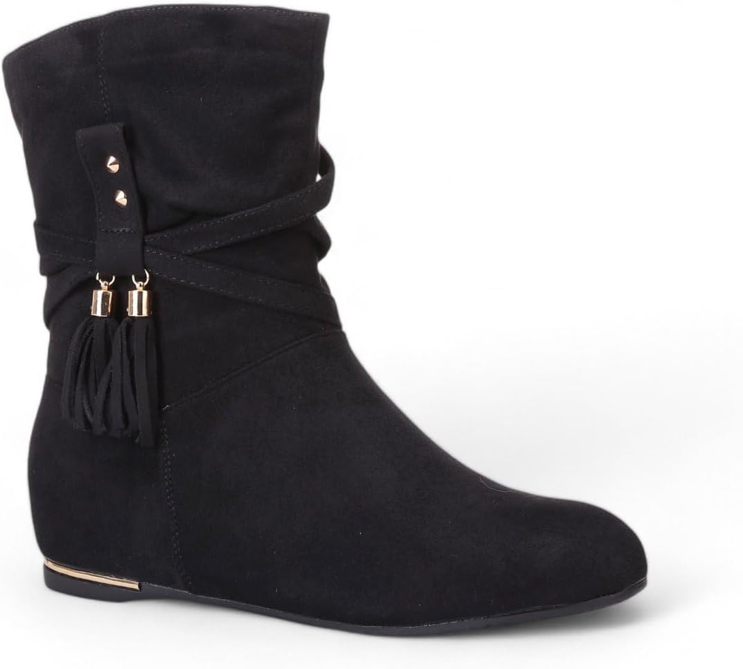Bottinesbottines Plissees En Simili