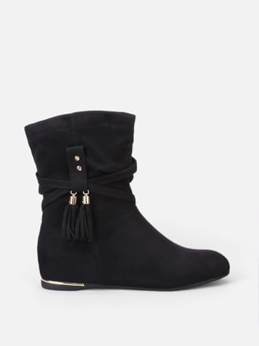 Vue 2 de Bottinesbottines Plissees En Simili