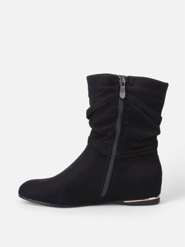 Vue 5 de Bottinesbottines Plissees En Simili