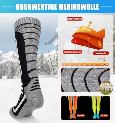 Vue 3 de Chaussette De Ski En
