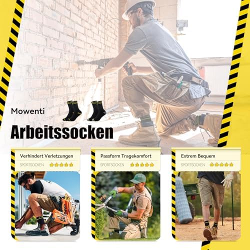 Vue 7 de Chaussettes Homme De Travail