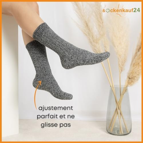 Vue 3 de Paires Chaussettes Norvegiennes Homme