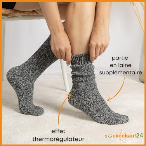 Vue 4 de Paires Chaussettes Norvegiennes Homme