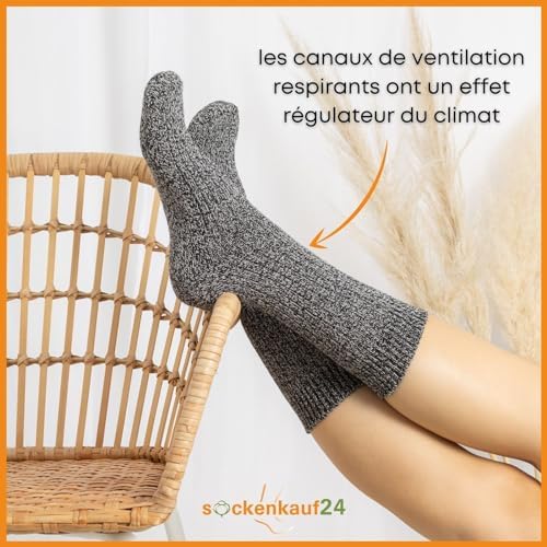 Vue 7 de Paires Chaussettes Norvegiennes Homme