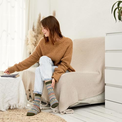 Vue 5 de Chaussette Femme Hiver Doux