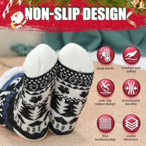 Vue 3 de Chaussettes Chaussons Homme Hiver