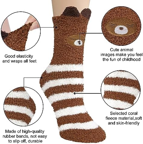 Vue 2 de Chaussettes Thermiques Moelleuses Duveteuses