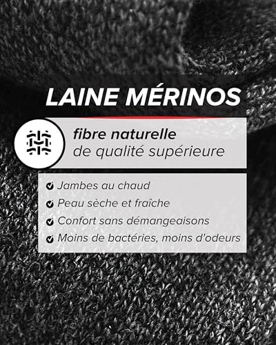 Vue 4 de Chaussette Haute Laine Merinos