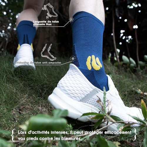 Vue 4 de Coolmax Bambou Chaussettes Running