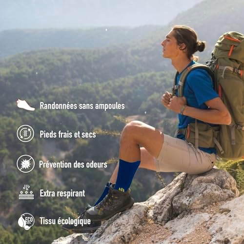 Vue 5 de Coolmax Bambou Chaussettes Running