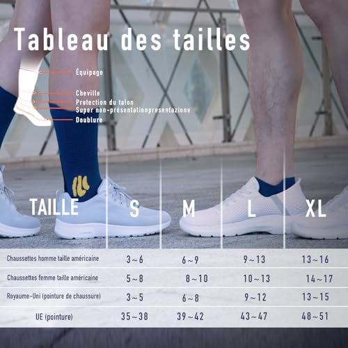 Vue 6 de Coolmax Bambou Chaussettes Running