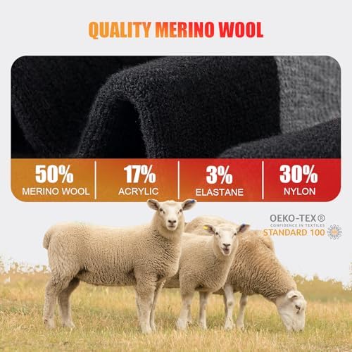 Vue 2 de Chaussettes Randonnee Laine Merino