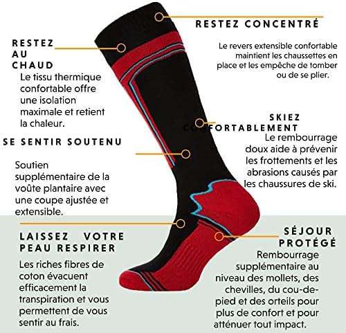 Vue 6 de Chaussettes De Ski Thermiques