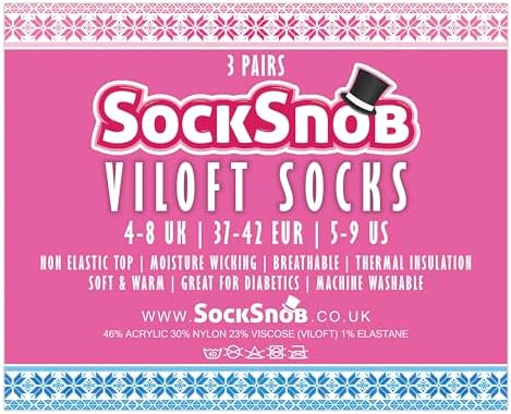 Vue 2 de Femme Paires Thermiques Chaussettes