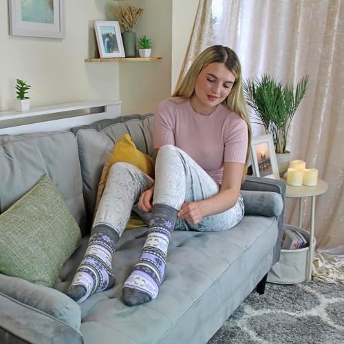 Vue 3 de Femme Paires Thermiques Chaussettes