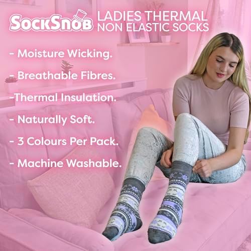 Vue 6 de Femme Paires Thermiques Chaussettes