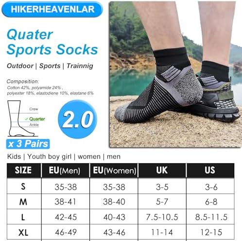 Vue 6 de Chaussettes De Randonnee Hommes