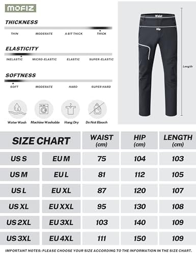 Vue 7 de Pantalon Randonnee Homme Softshell