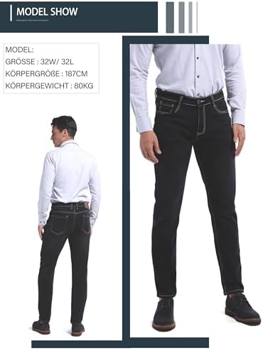 Vue 4 de Jean Thermique Stretch Fusele