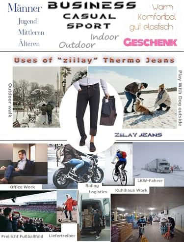 Vue 7 de Jean Thermique Stretch Fusele