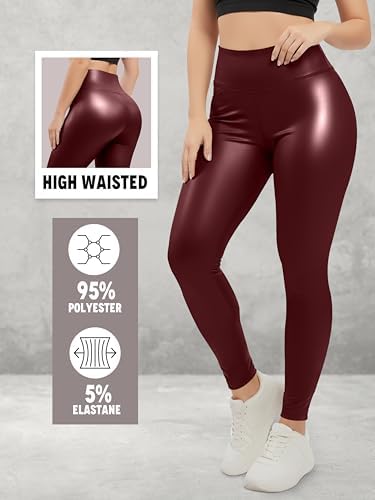 Vue 3 de Legging En Similicuir Doux
