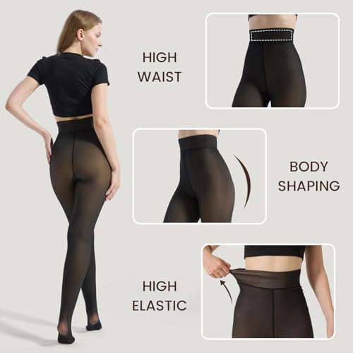 Vue 2 de Collant Polaire Femme Collant