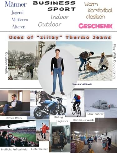 Vue 6 de Pantalon Homme Hiver Chaud