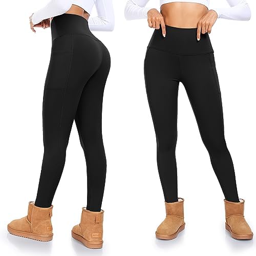 Vue 2 de Leggings Femme Hiver Chaud